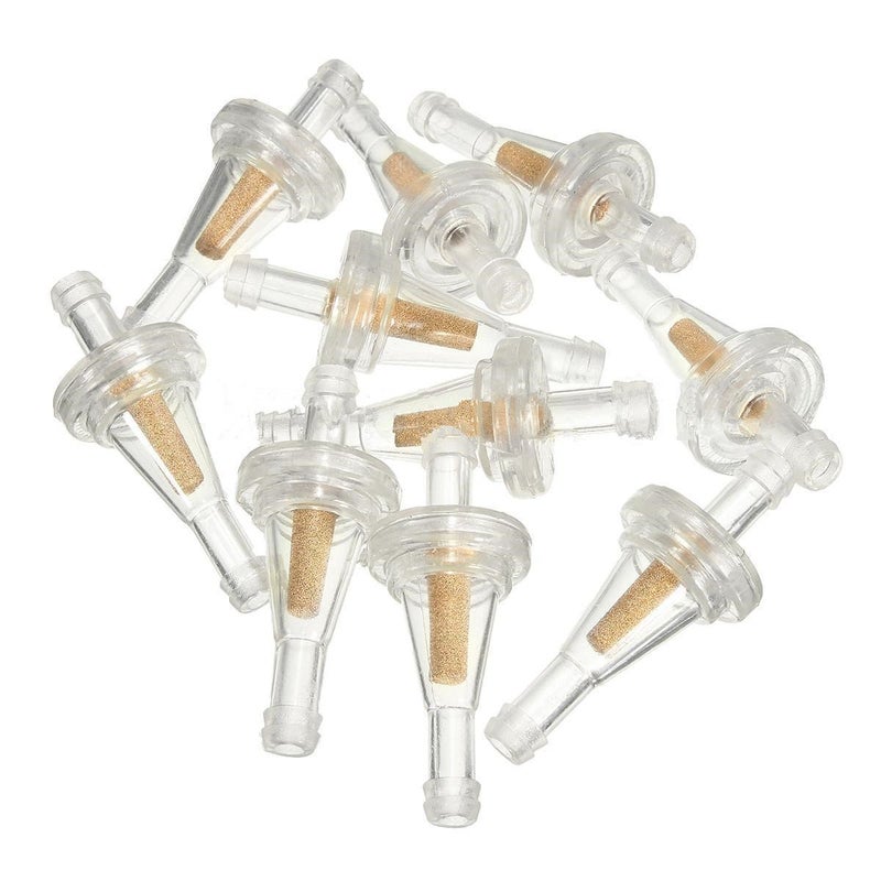 ZYTC 10pcs Clear Gas Inline Fuel Filter for Golf Cart Kawasaki John Deere EZGO - Image 2